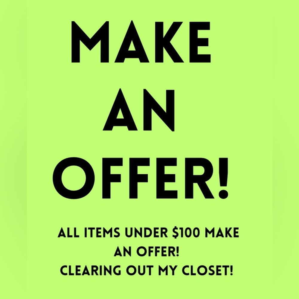 Make an offer - clearing out closet!